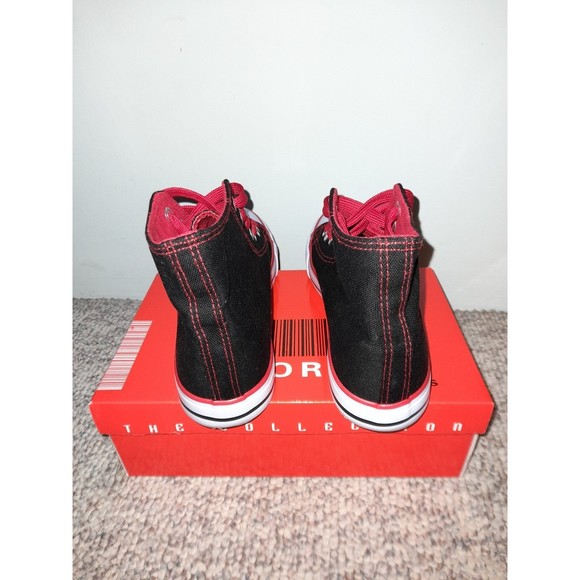 Red and Black Sport Shoes by The Collection. Size 8 fit like a 7 - Picture 2 of 6